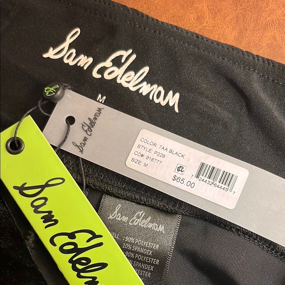 Sam Edelman Black Velvet Leggings - Picture 7 of 7